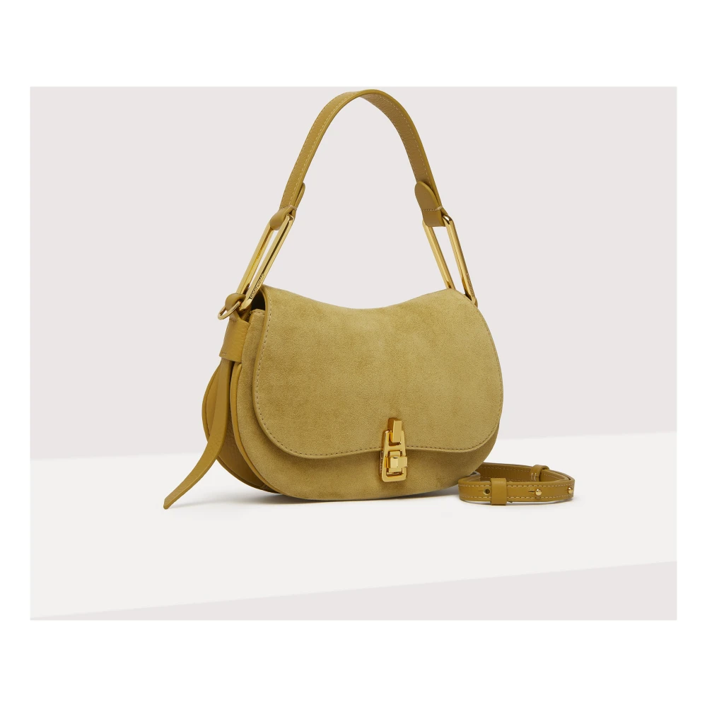 Coccinelle Magie Suede Bimateriaal Mini Yellow Pink Dames