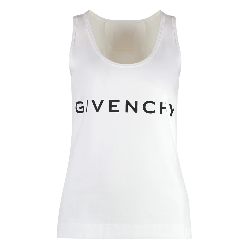 Givenchy Archetype Print Ronde Hals Shirt White Dames