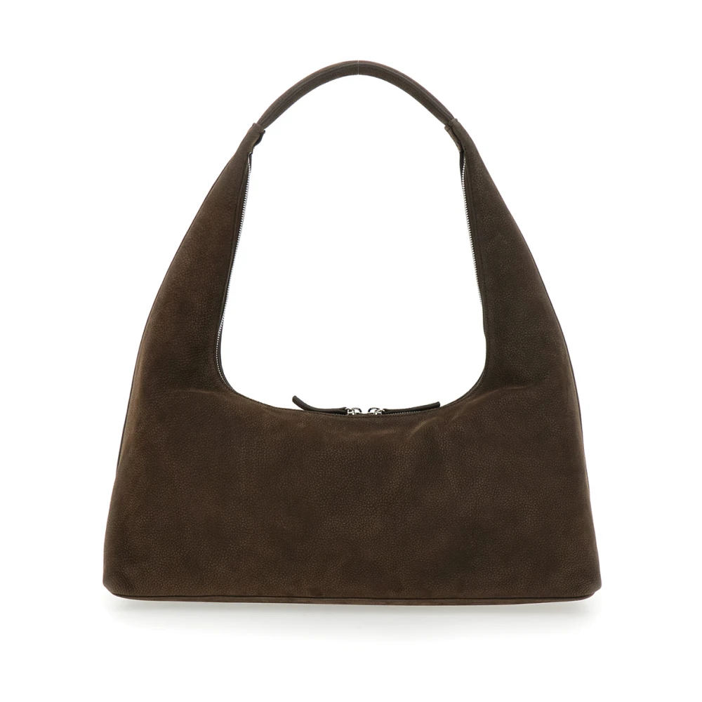 Marge Sherwood Bruine schoudertas met logobedrukking Brown Dames