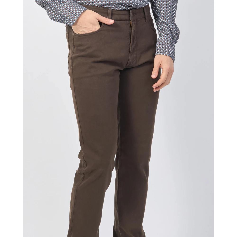 Bugatti Bruine Broek 5-Pocket Stijl Brown Heren