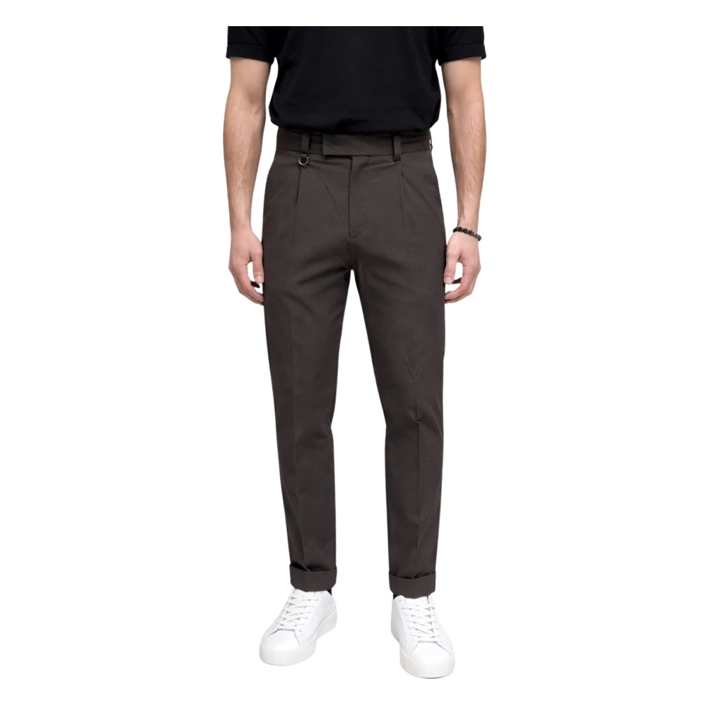 Paolo Pecora Men's Brown Suit Trousers, Xl, Chinos