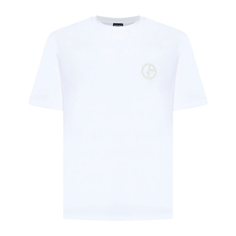 Giorgio Armani Snygga T-shirts och Polos White, Herr