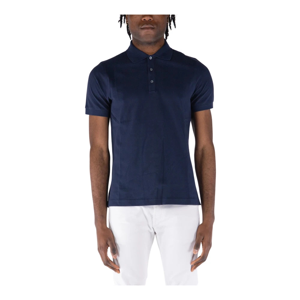 Fay Klassisk Polo Skjorta Blue, Herr