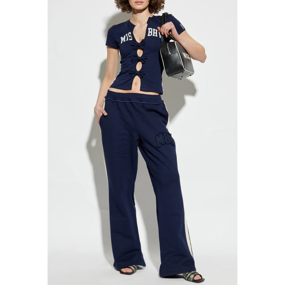Misbhv Top met logo Blue Dames
