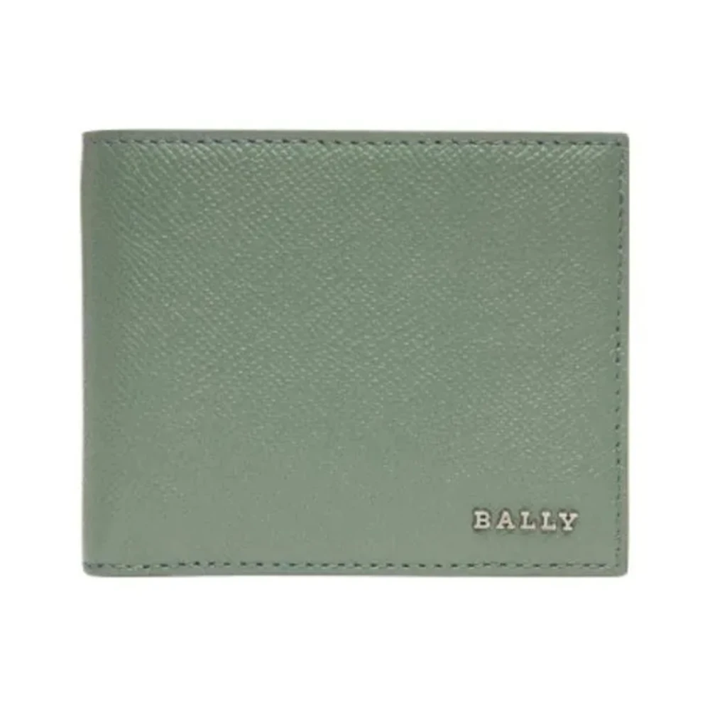 Bally Klassieke Leren Portemonnee Green Heren