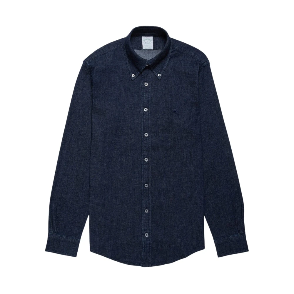 Brooks Brothers Hombre Azul - Camisa Deportiva Milano Slim-Fit - Shirts - S