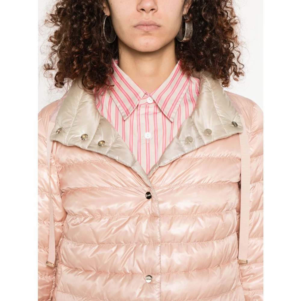 Herno Omkeerbare lichtgewicht nylon jas Pink Dames