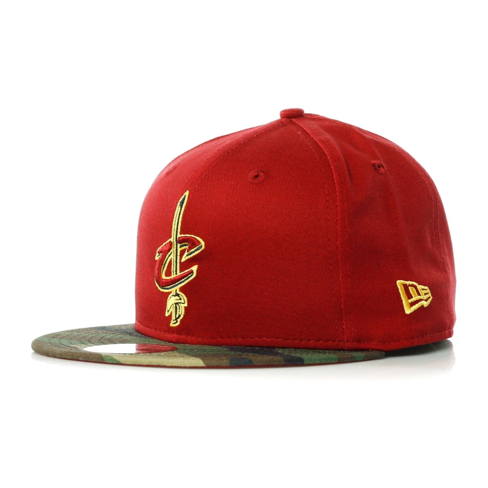 New era Team Camo Platte Klep Pet Red Heren