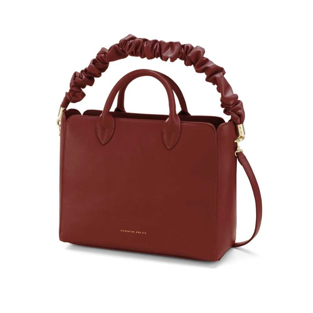 Tosca Blu Handtas Elegante Leren Tote Tas Red Dames