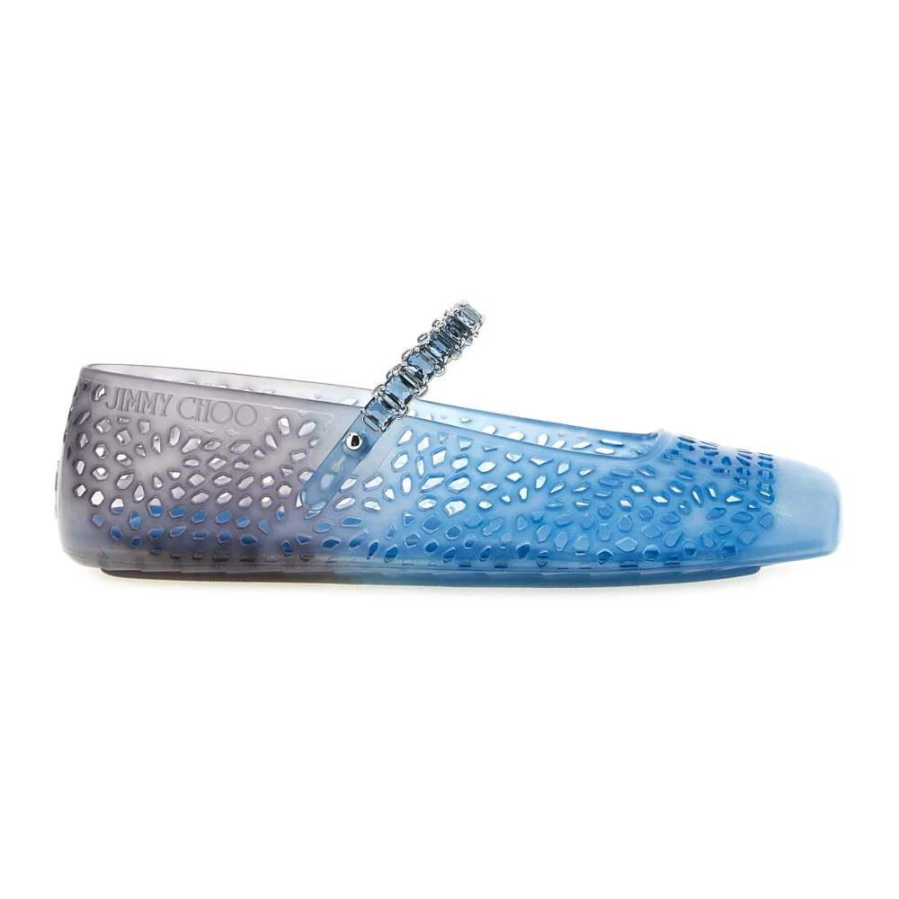 Jimmy Choo Blue The Jelly Ballet Flats - Female - Ballerina Shoes - 5 Uk - Shoes