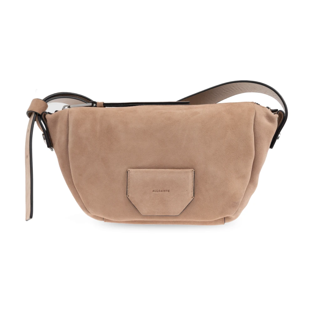 AllSaints Schoudertas Meda Beige Dames