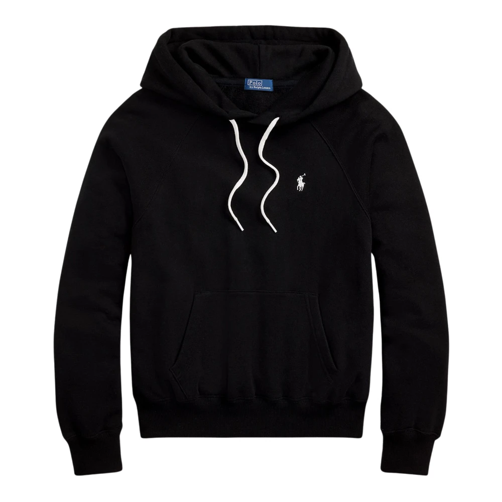 Ralph Lauren Women's Black Hoodies, Xs, Cotton Blend Sweatshirt With Hood