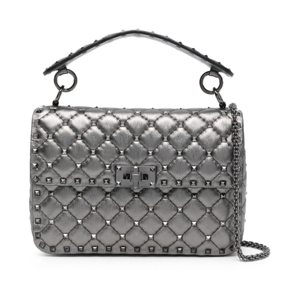 Valentino Garavani Grijze Schoudertas Elegante Stijl Gray Dames