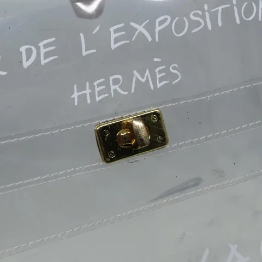 Hermès Vintage Pre-owned Canvas handbags White Dames
