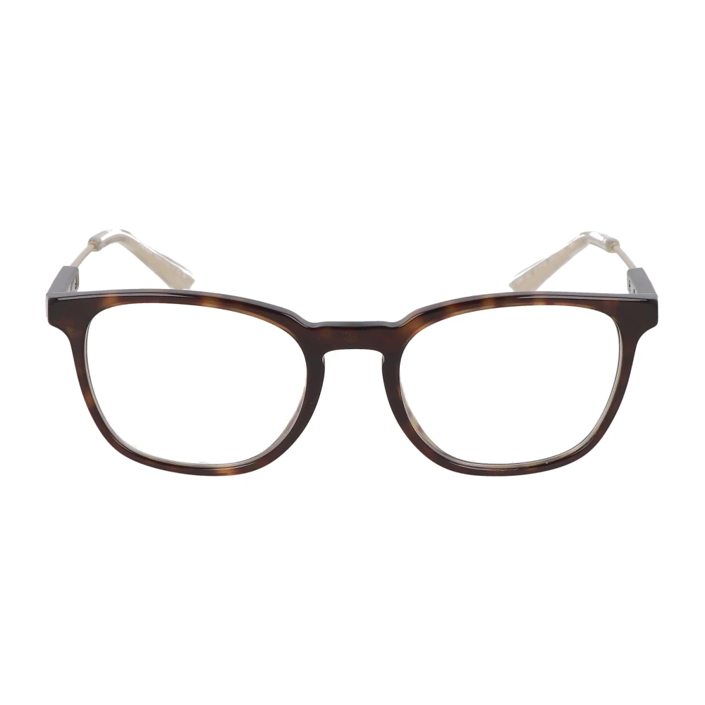 Prada Modern fyrkantig ram glasögon Brown, Unisex
