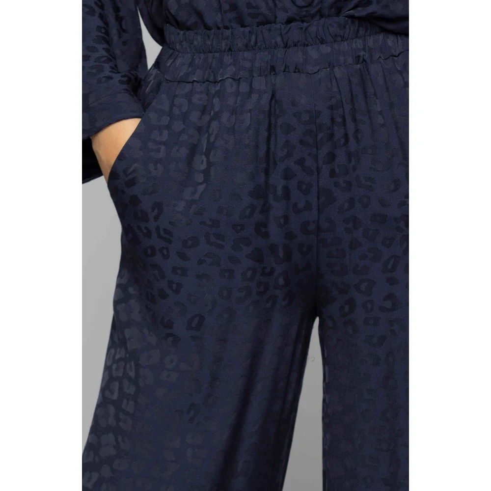 Kocca Dierenprint Elastische Taillebroek Blue Dames