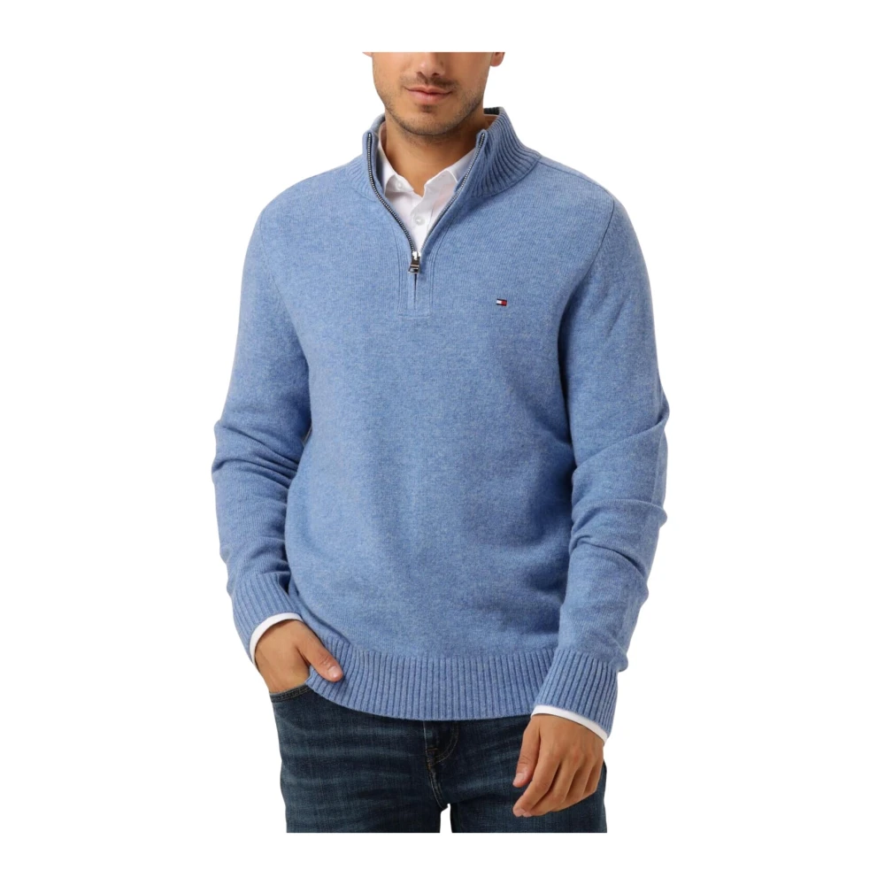 Tommy Hilfiger Wollen pullover met opstaande kraag model 'LAMBSWOOL'