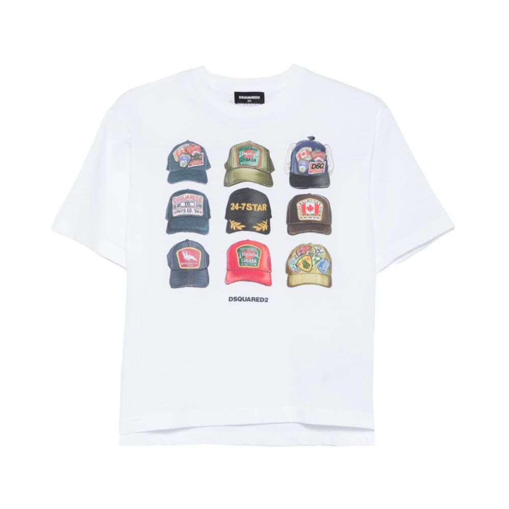 Dsquared2 Boys White Logo T-Shirt - Kids Short Sleeve T-Shirts - 10 Y - Kids