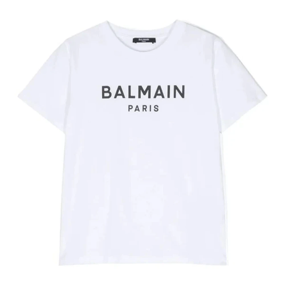 Balmain Klassisk Minimal T-shirt för barn White, Unisex