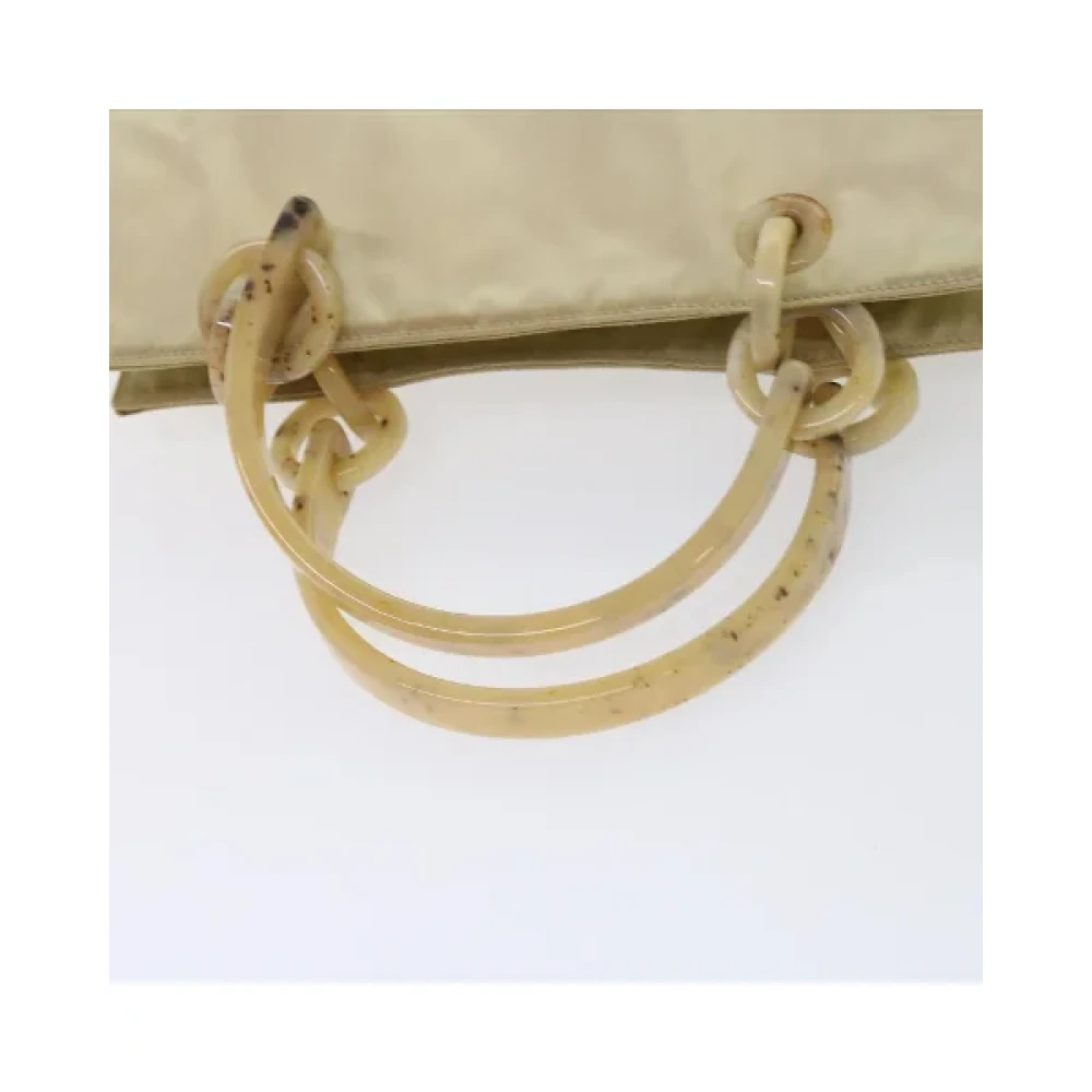Prada Vintage Pre-owned Nylon handbags Beige Dames