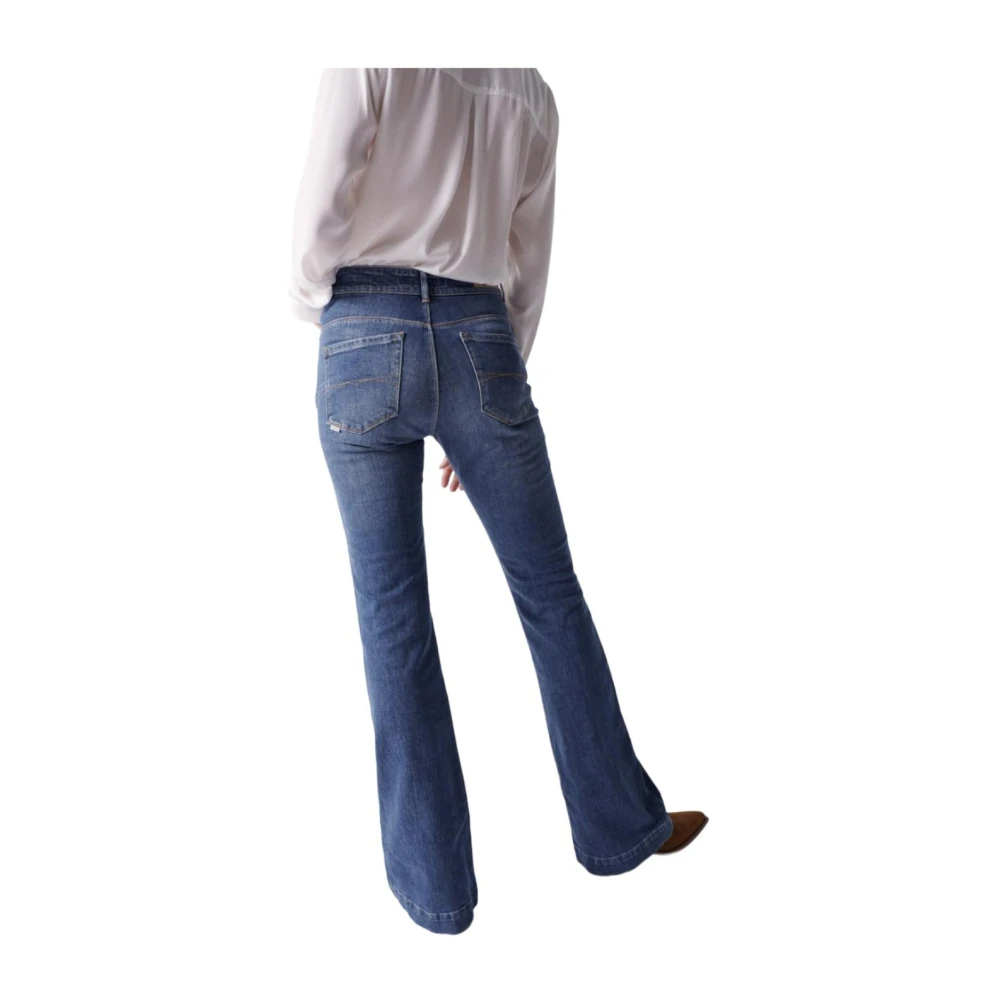 Salsa Faith Flare Push In Jeans Blue Dames
