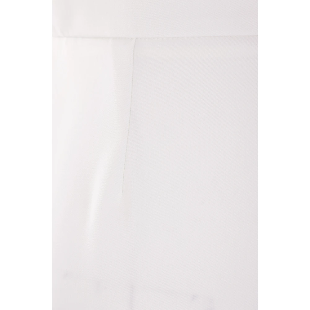 Max Mara Witte wollen palazzo broek White Dames