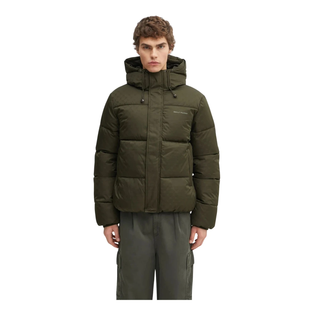 Daily Paper Unisex Rosin Green Jacke Monogram Puffer Jacket Extra Groß - Bild 3