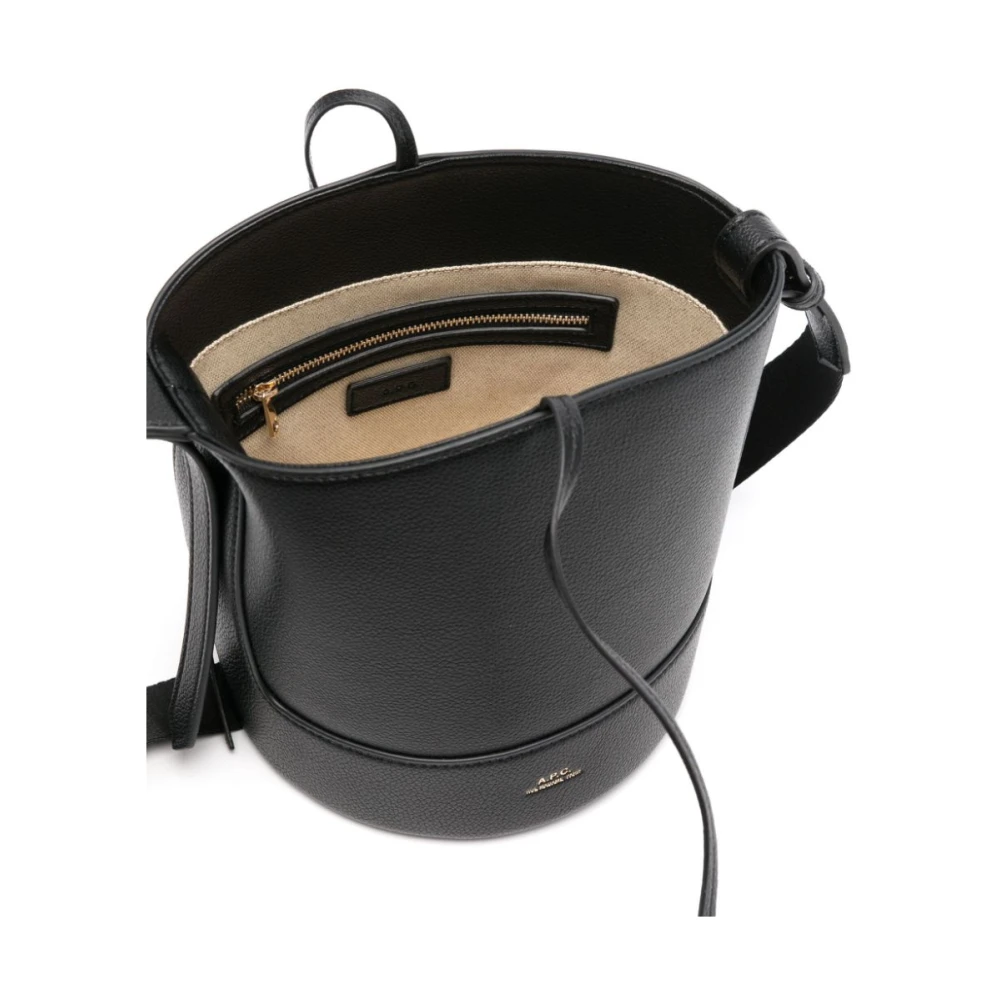 A.p.c. Zwarte tassen met verstelbare schouderband Black Dames