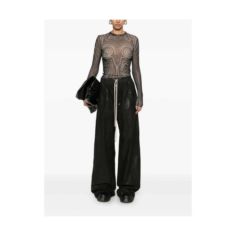 Rick Owens Donkere schaduw elastische trekkoord broek Black Dames