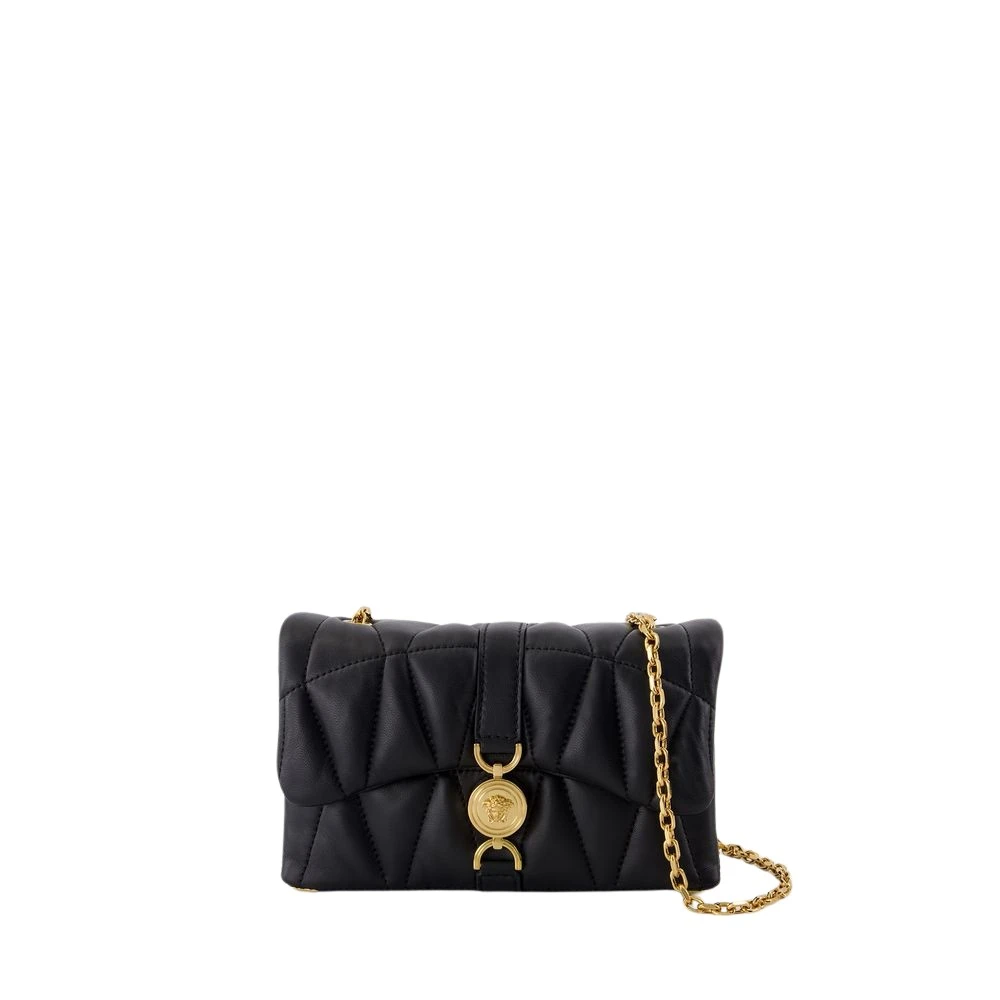 Versace Quiltad Läder Crossbody-väska - Svart Black, Dam