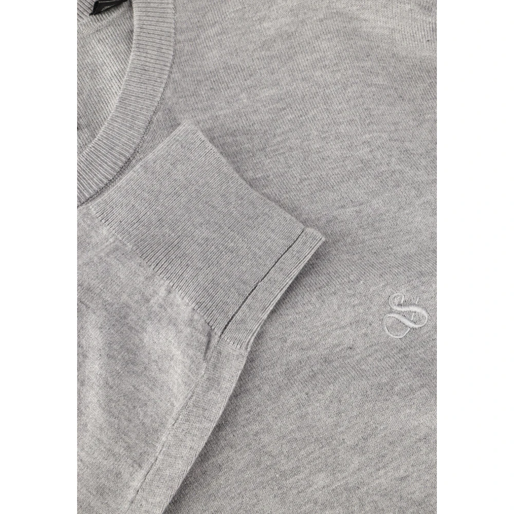 Scotch & Soda Grijze Viscose Crewneck Pullover Sweater Gray Heren