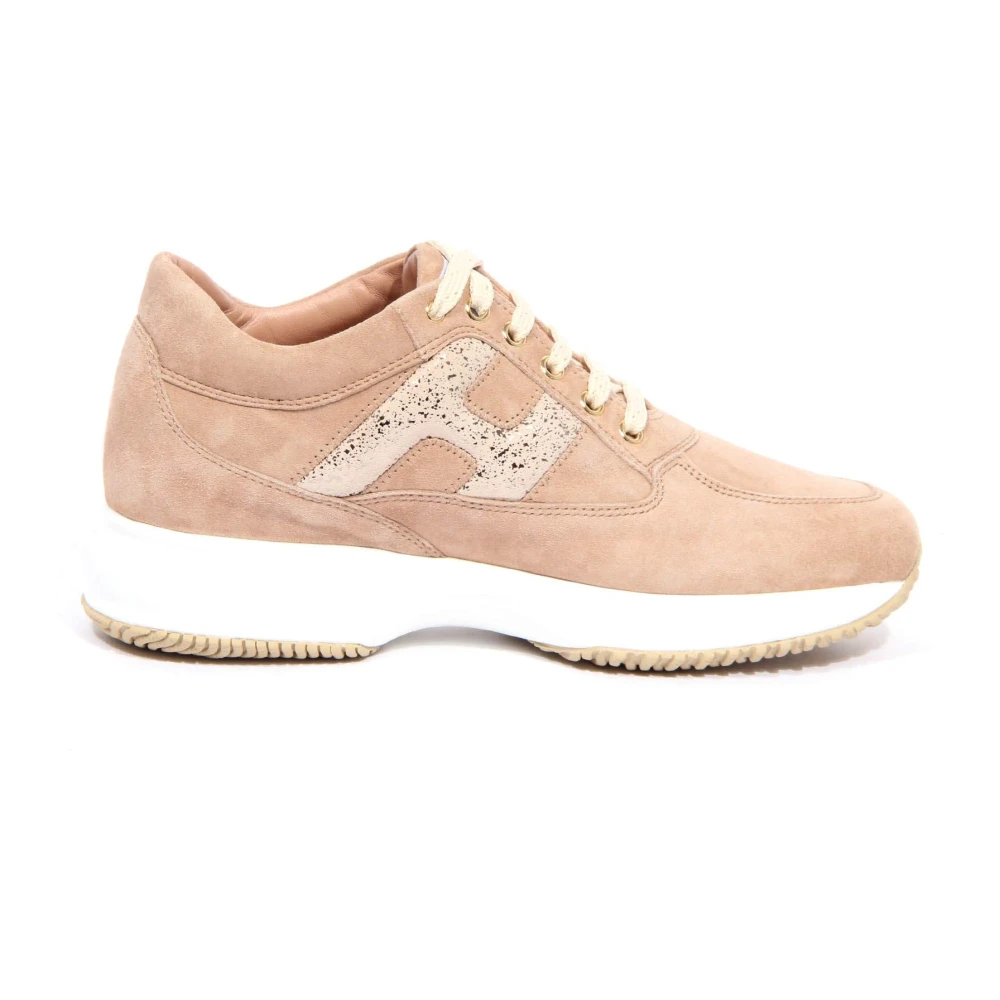 Hogan Women's Beige Interactive H Sneakers