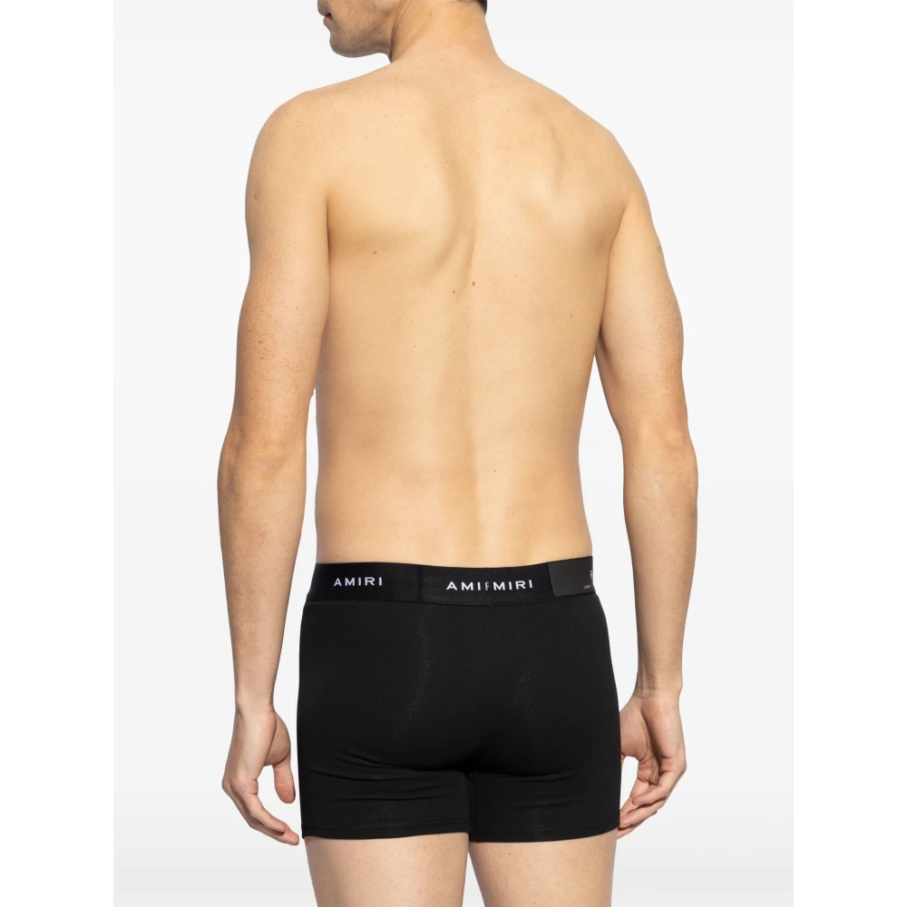 Amiri Zwarte onderbroeken 2-pack Black Heren