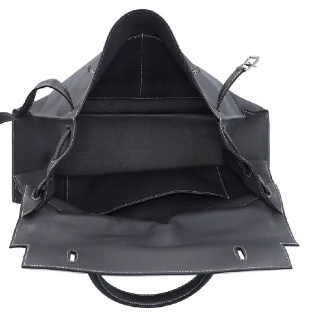 Hermès Vintage Pre-owned Leather handbags Black Dames