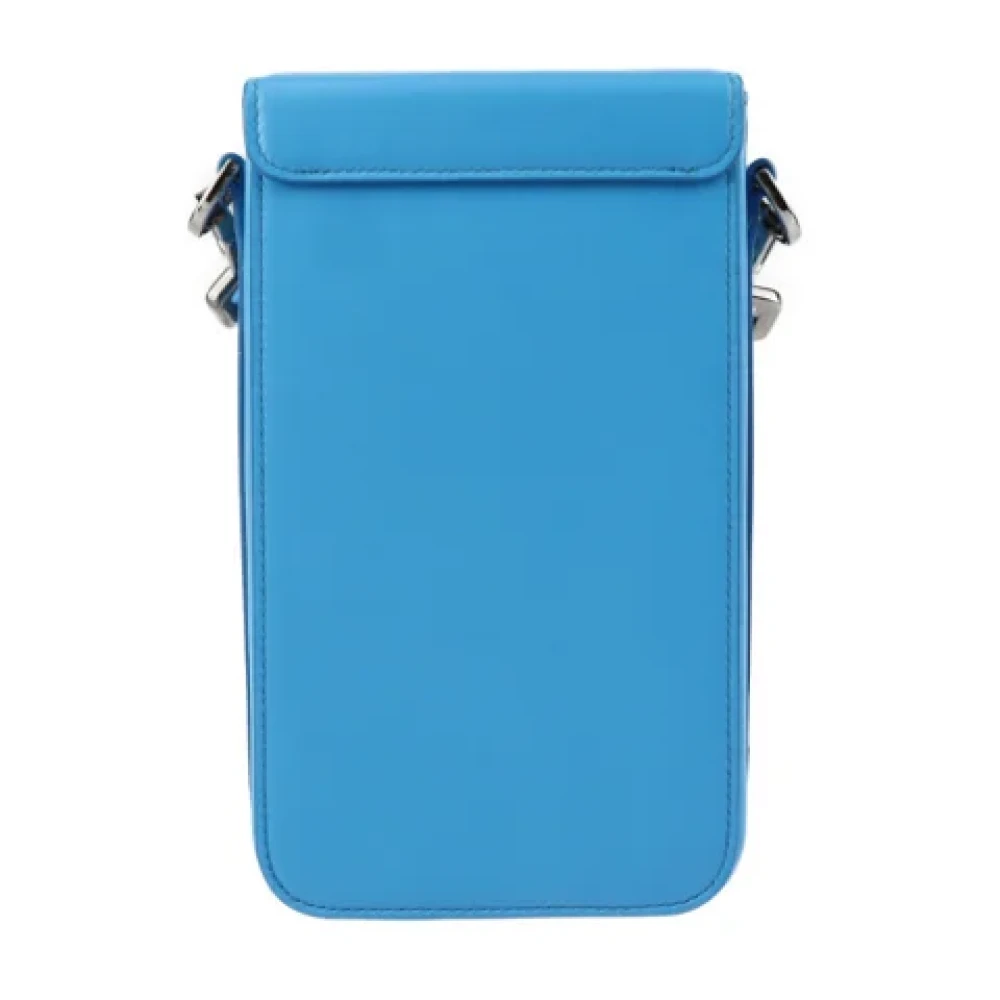 Dior Vintage Pre-owned Leather clutches Blue Dames