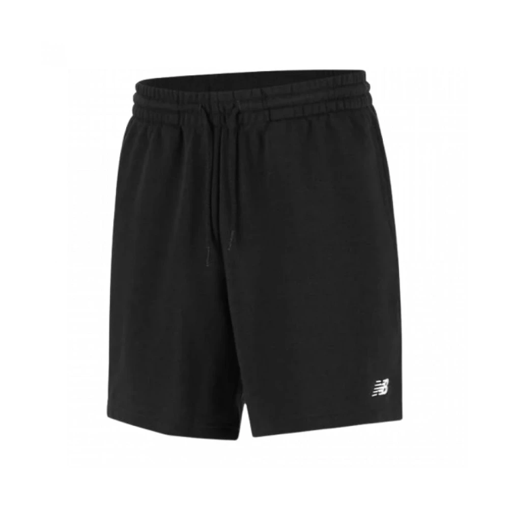 New Balance Katoenen shorts van hoge kwaliteit Moderne pasvorm Black Heren