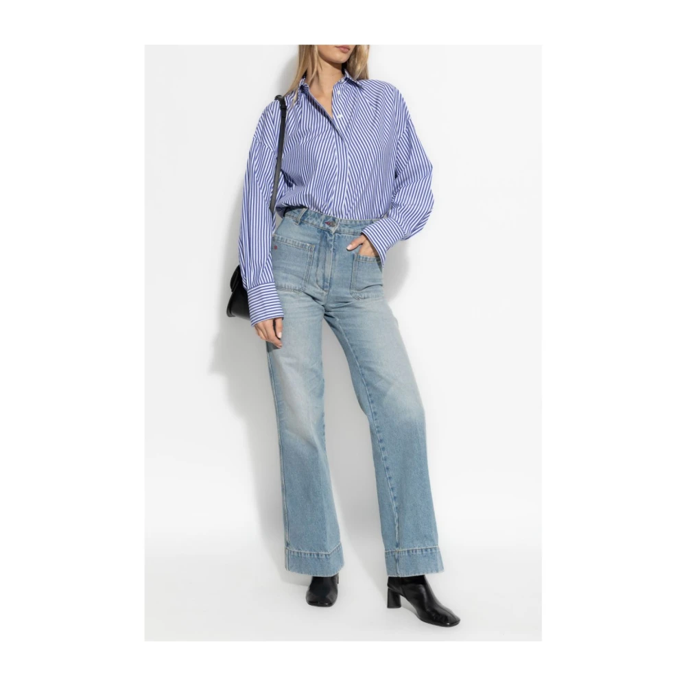 Victoria Beckham Blauwe Jeans voor Vrouwen Blue Dames