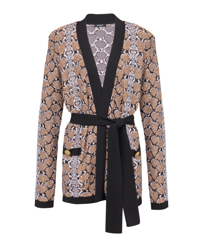 cardigan-en-maille-python