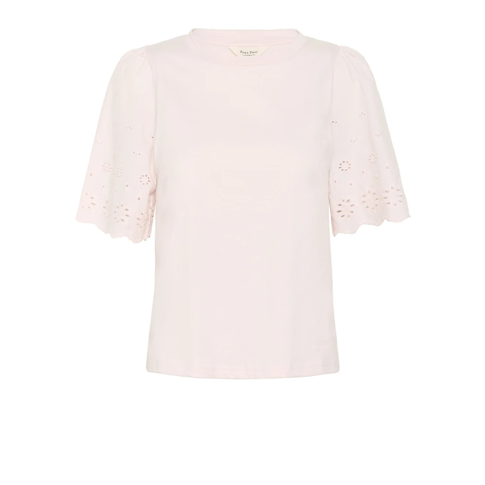Part Two Gaatjes T-shirt Mauve Krijt Beige Dames