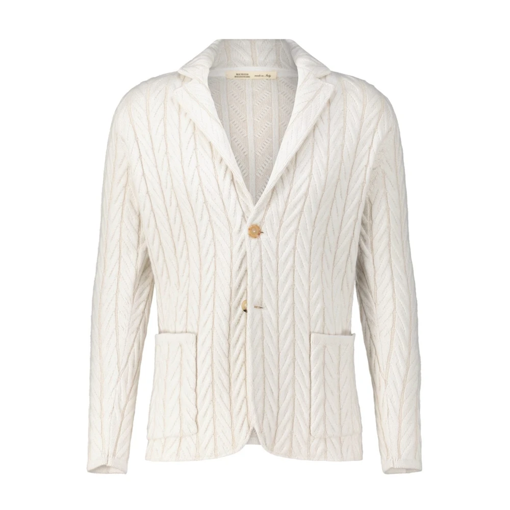 Maurizio Baldassari Kasjmier Cardigan Blazer Stijl White Heren