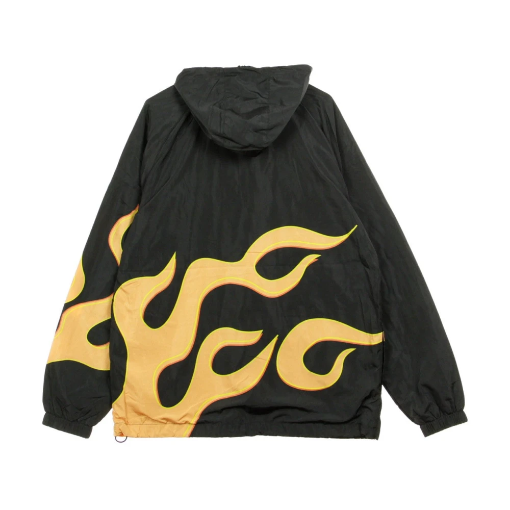 Ripndip Flaming Hot Zwarte Windbreaker Anorak Black Heren