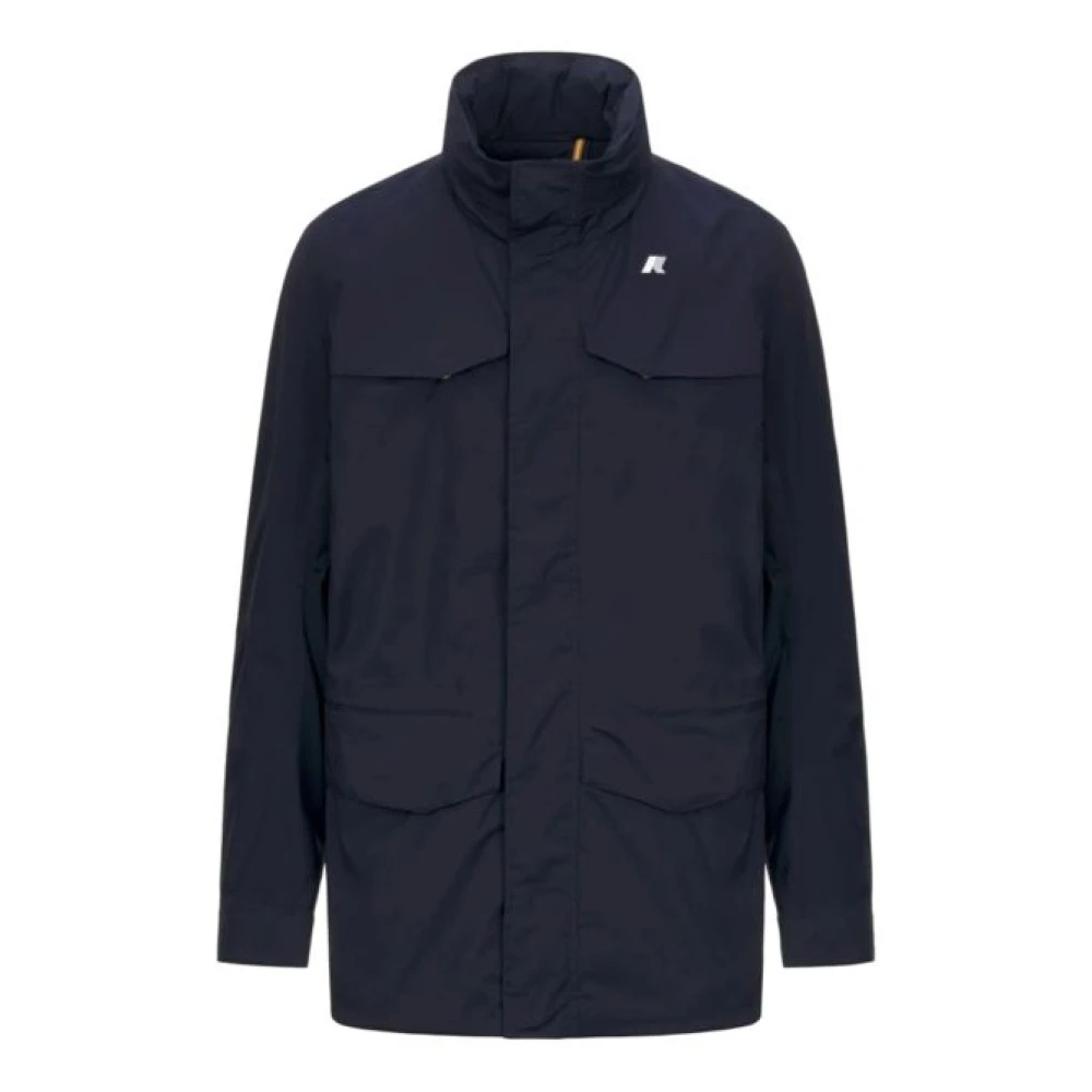 K-Way Manuel Stretch Nylon Jersey - Male - Light Jackets - Blue - L - Jackets