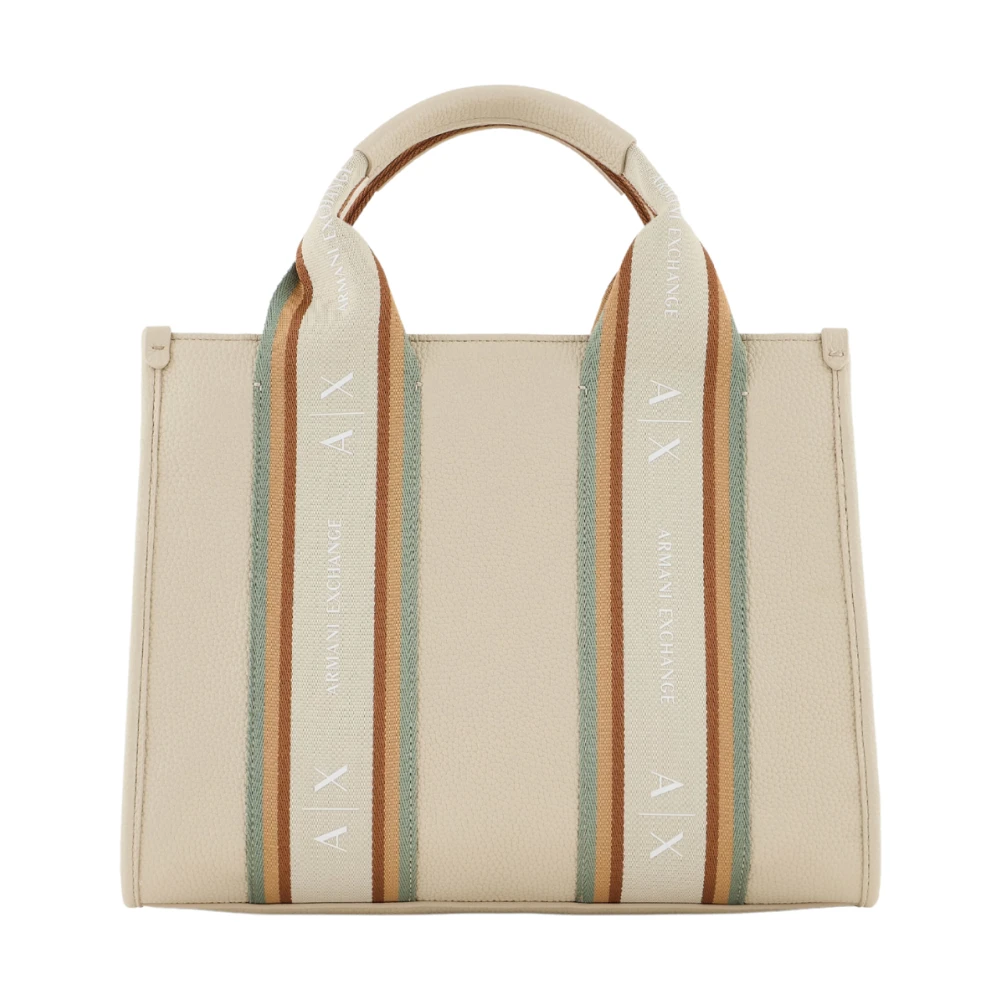 Armani Exchange Women's Beige Valley/Sage Shopping Bag