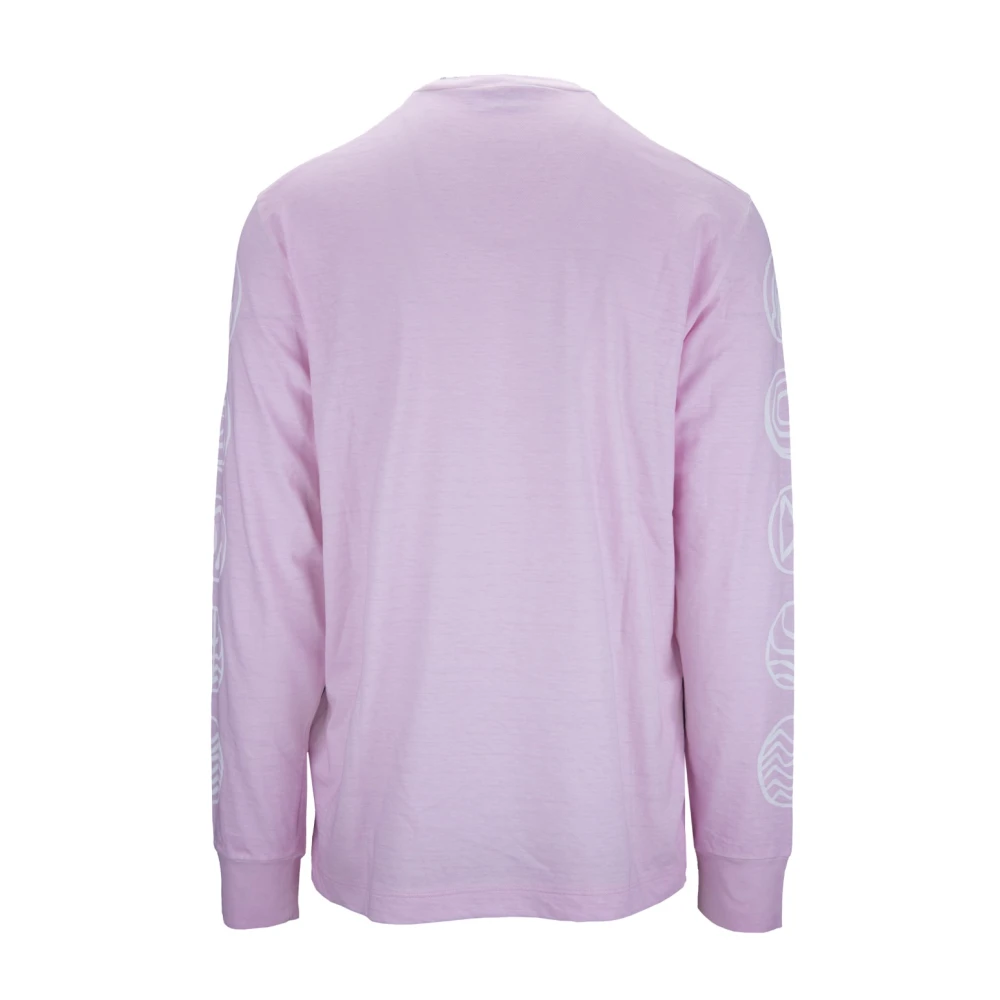 Dsquared2 Yin Yang Grafische Longsleeve T-shirt Pink Heren