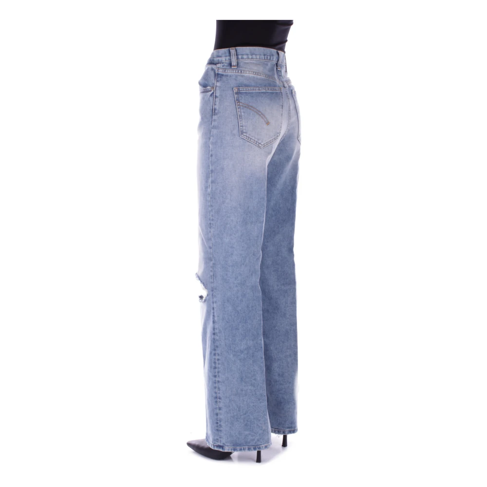 Dondup Denim Jeans met Logo Achterzak Blue Dames
