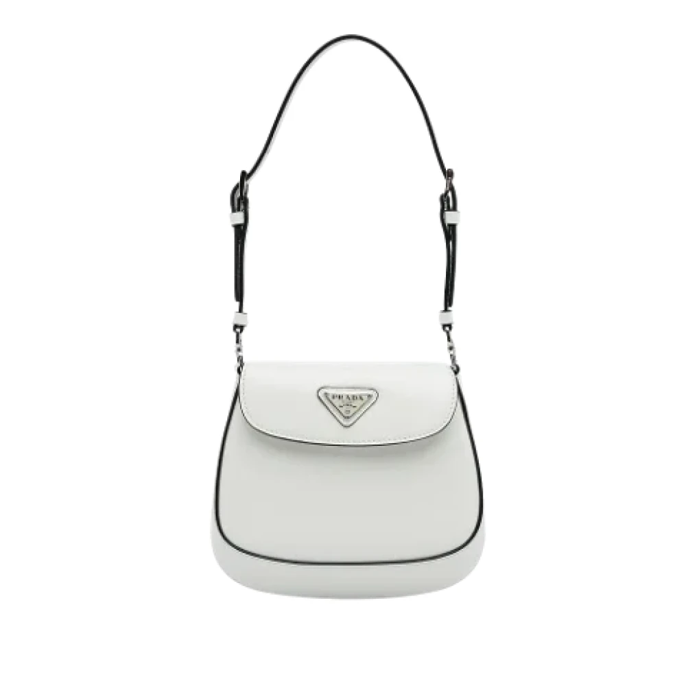 Prada Vintage Pre-owned Leather crossbody-bags White Dames