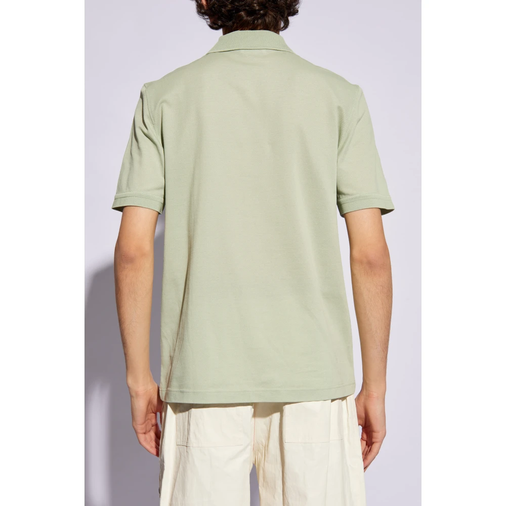 Salvatore Ferragamo Polo shirt met logo Green Heren