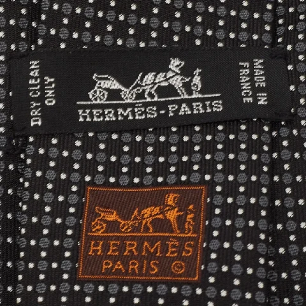 Hermès Vintage Pre-owned Silk tops Black Heren