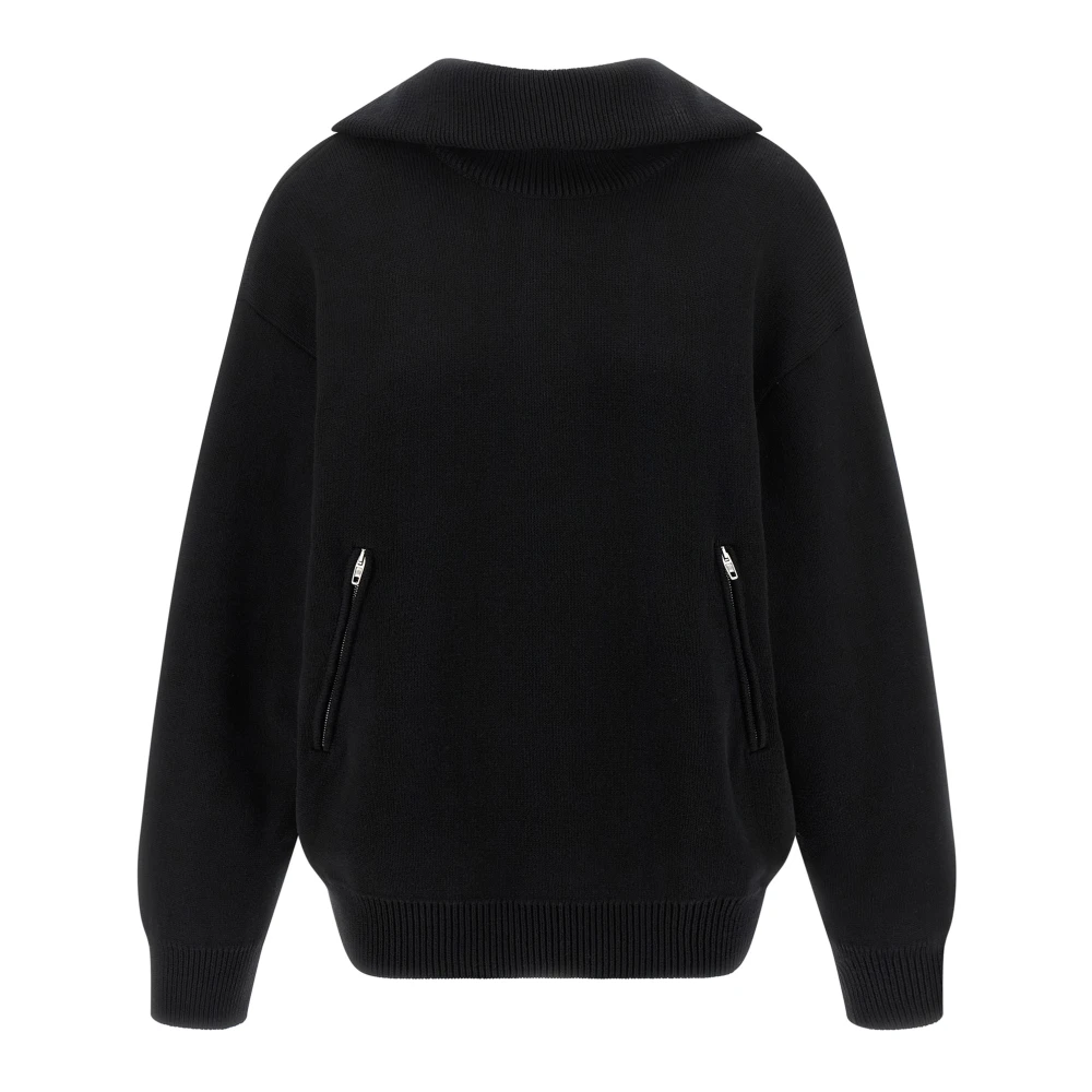 Balenciaga Women's Black Back-To-Front Jumper - Zip-Throughs - Xs - Sweatshirts & Hoodies