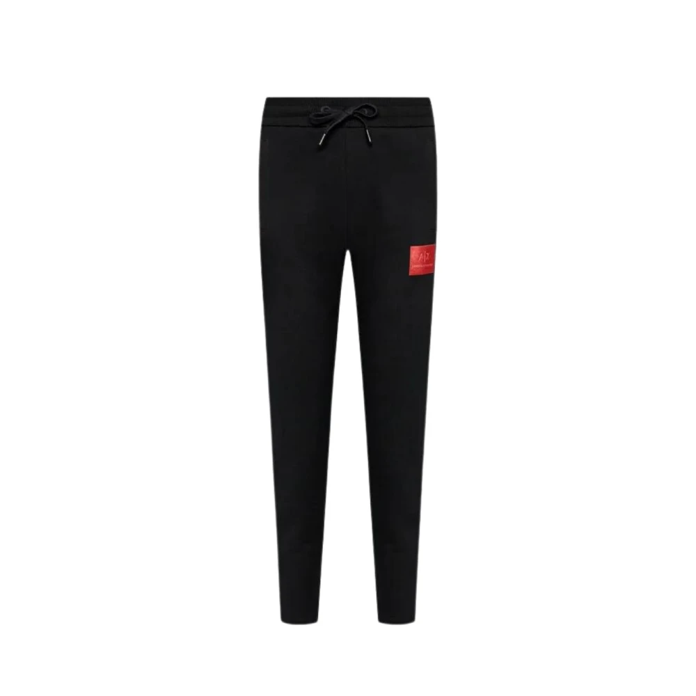 Armani Exchange Women's Black Sweatpants,, Regular Fit Joggers In Small